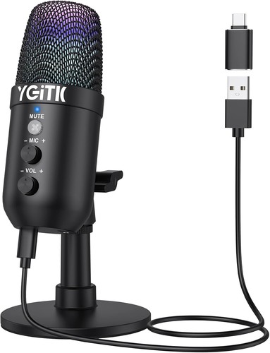 Usb gaming microphone with rgb - microphone,